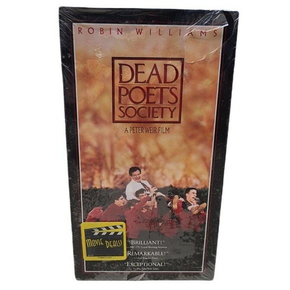 Dead Poets Society (VHS, 1995) Robin Williams, unopened sealed box - Picture 1 of 4